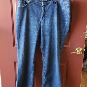 Charter Club curvy boot cut tummy slimming jeans size 18W slight distres…